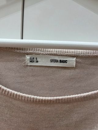 Jersey fino beige talla s