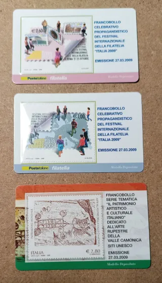 Tessere filateliche Italia 2009