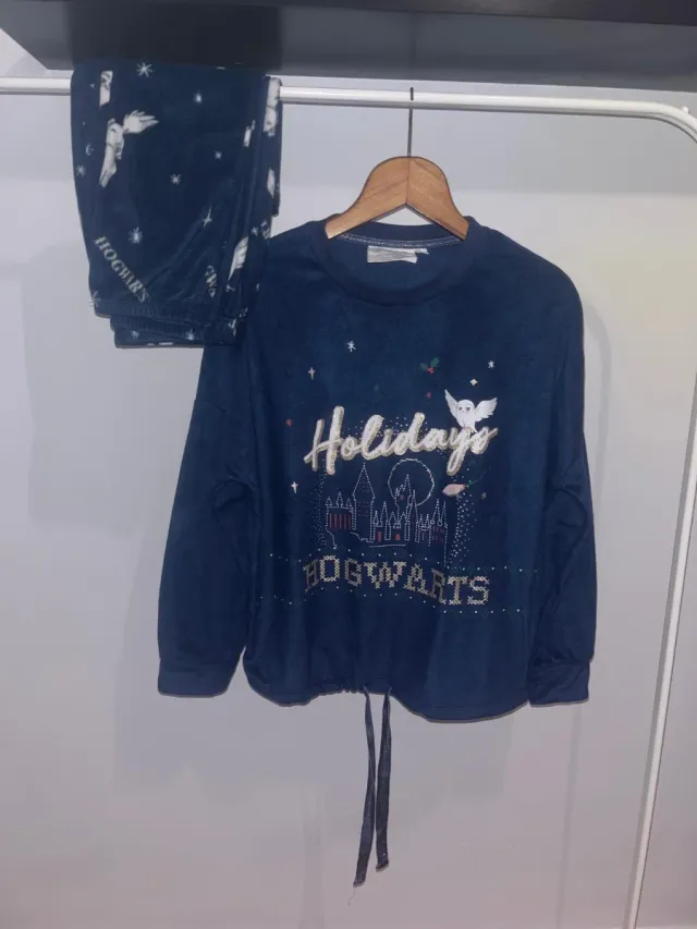 Pijama Harry Potter Azul Hogwarts