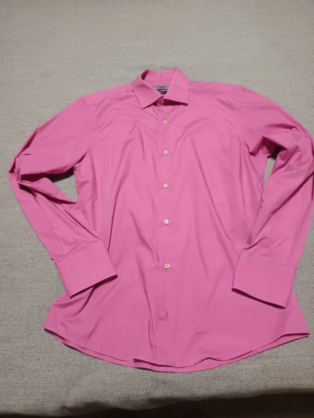 Camisa Hombre Rosa Malva Talla L
