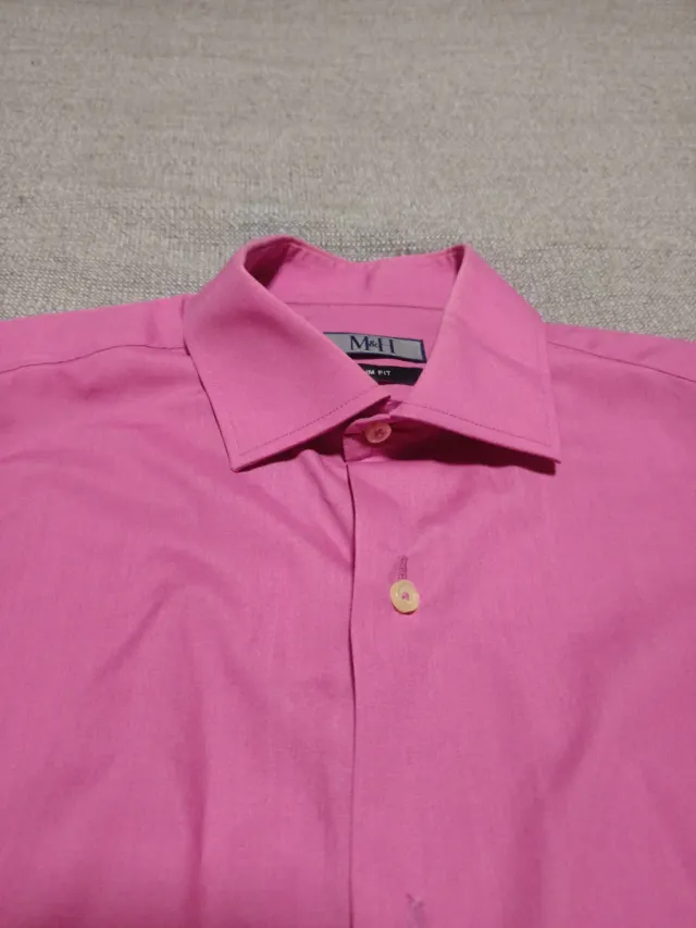 Camisa Hombre Rosa Malva Talla L