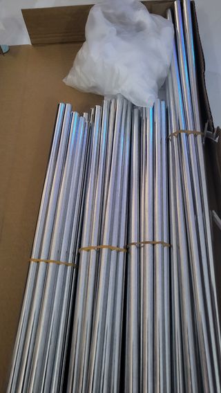 Armadio in tessuto blu