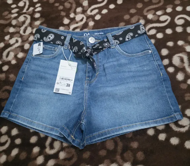 Pantalones cortos vaqueros C&A Talla M