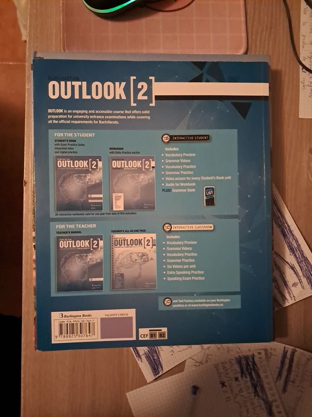 Outlook 2. Workbook. Bachillerato 2.