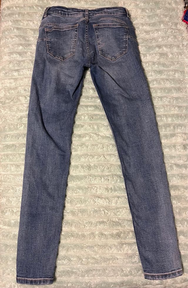 Pantalón Mango Push Up Azul Talla 36