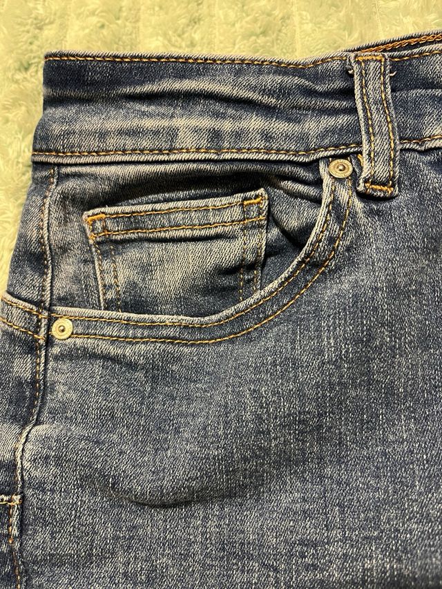 Pantalón Mango Push Up Azul Talla 36