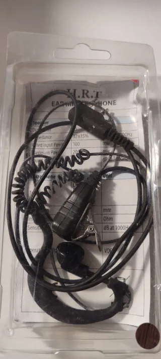 Auriculares Walkie Talkie Negro