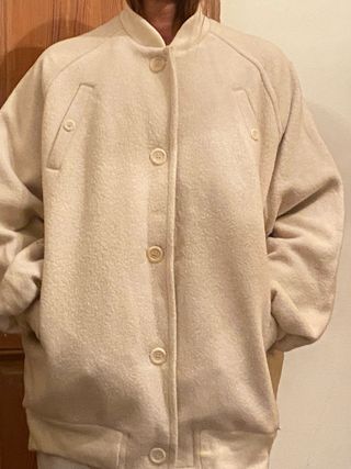 American Vintage Bomber Oversize Talla Única Beige