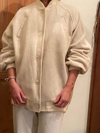 American Vintage Bomber Oversize Talla Única Beige