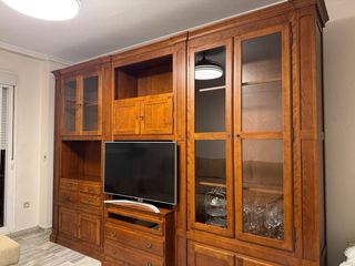 Mueble salón madera maciza 3 cuerpos