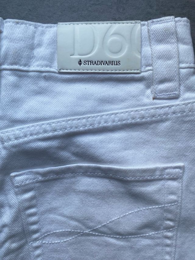 Falda vaquera blanca talla 32