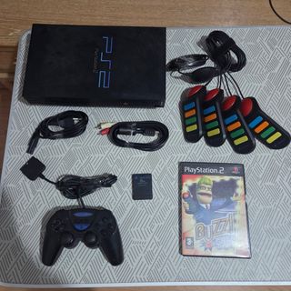 Play Station 2 PS2 FAT + BUZZ! + Juego