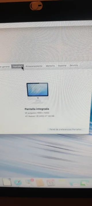 Apple iMac 20 A1224 Plata