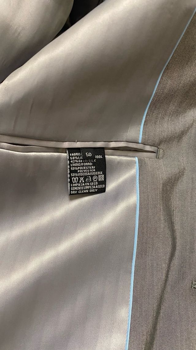 Traje Hombre Easy Wear Talla 50 Gris