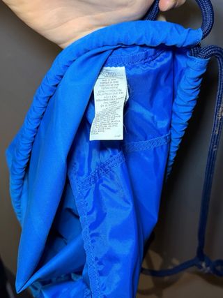 Mochila Gym Sack Nike Azul Logo Grande