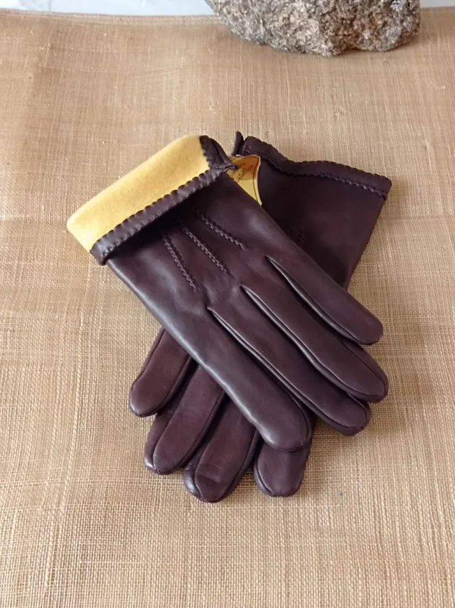Guantes de piel para caballero