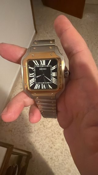 Reloj Seiko Automático Oro y Plata