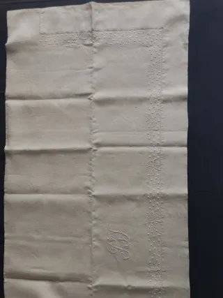 ANTIGUO JUEGO DE SÁBANAS DE LINO