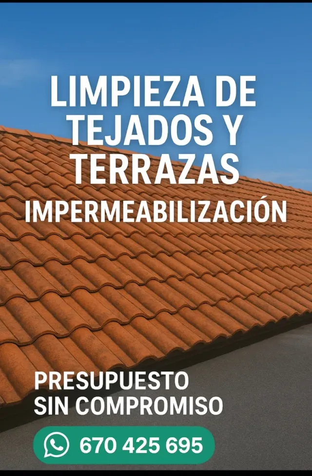 Impermeabilización de tejados y terrazas.