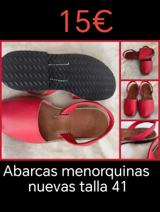 Menorquinas rojas talla 41