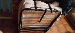 Cama Plegable Metal y Madera