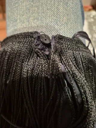 Top Zara Negro con Flecos Talla M