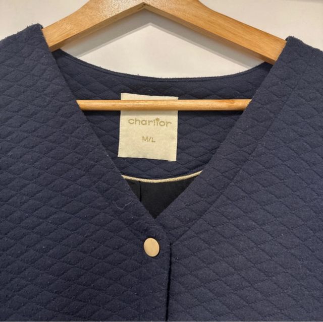 Chaqueta acolchada azul marino Charliot