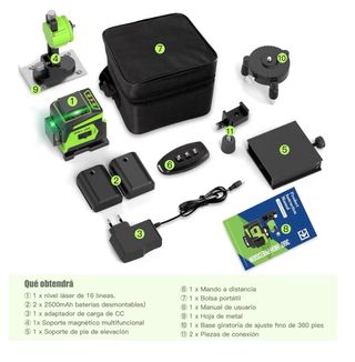 Nivel Láser Autonivelante Verde