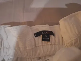 Pantalón Corto Blanco Paper Bag