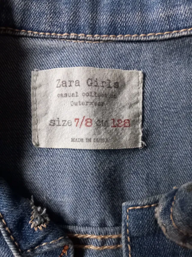 Chaleco vaquero niña Zara Talla 7/8