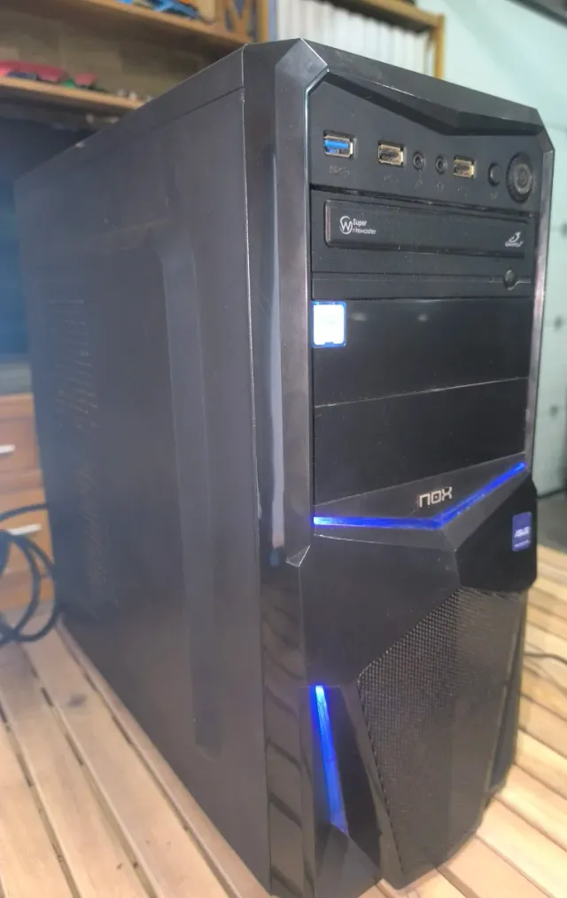 Ordenador Gaming i7-8700K NOX Negro/Azul.