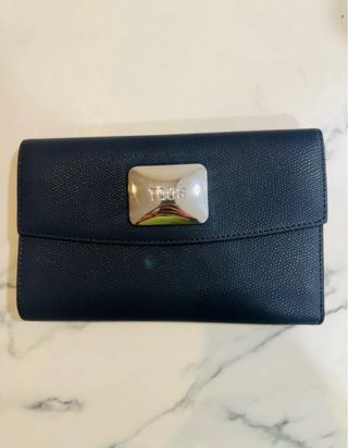 Monedero Cartera Tous Azul y Plateado