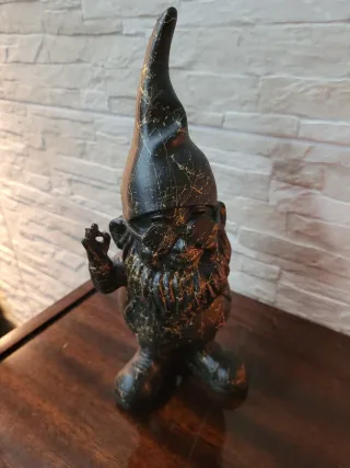 Statuetta Nano Pop Art Nera e Oro