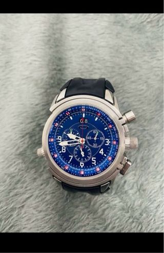 Oakley 12 Gauge Titanium Blue dial with carbonFibe