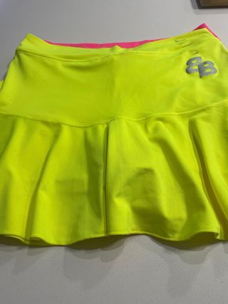 Faldas de pádel/tenis rosa y amarillo