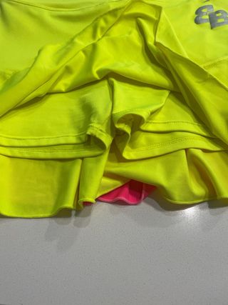 Faldas de pádel/tenis rosa y amarillo