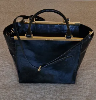 Bolso Michael Kors Pelo y Piel Negro