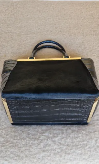 Bolso Michael Kors Pelo y Piel Negro