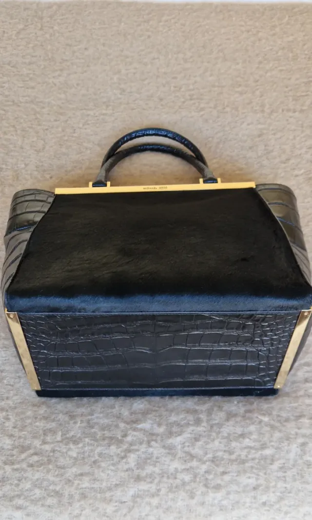 Bolso Michael Kors Pelo y Piel Negro