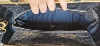 Bolso Michael Kors Pelo y Piel Negro