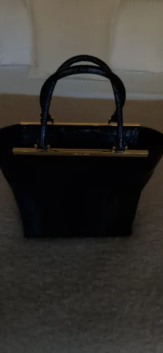 Bolso Michael Kors Pelo y Piel Negro