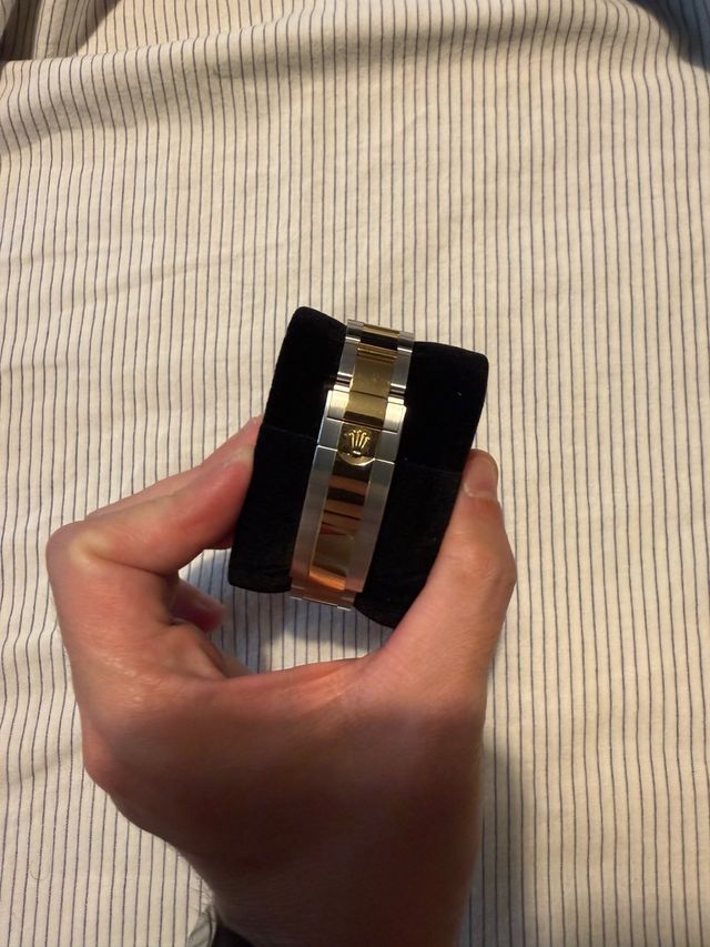 Relógio Rolex Submariner Dourado e Azul