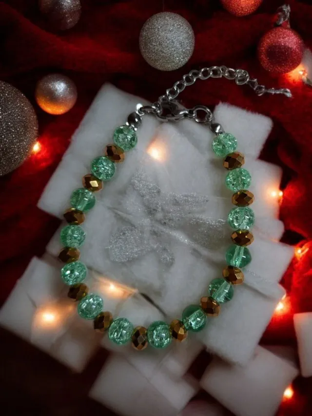 Pulseras elásticas navideñas