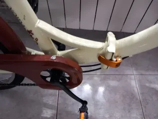 Bicicleta Plegable 24 Color Crema/Marrón