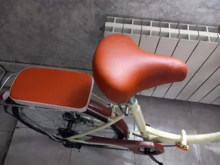 Bicicleta Plegable 24 Color Crema/Marrón