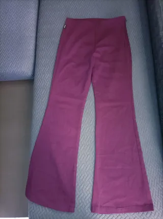 Pantalón flare vintage morado