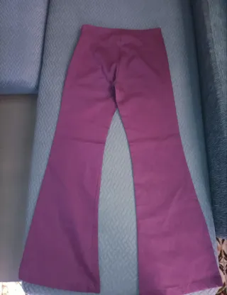 Pantalón flare vintage morado