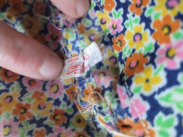 nancy traje chaqueta flores años 70