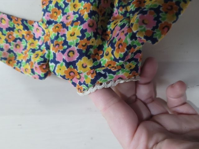 nancy traje chaqueta flores años 70