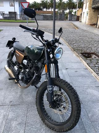 Hanway Scrambler 125 Verde y Bronce